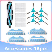แปรงหลักด้านข้างไม้ถูพื้นมีแปรงผ้าตัวกรอง Hepa สำหรับ Cecotec Conga 1290 1390 1590อุปกรณ์อะไหล่เครื่องดูดฝุ่นหุ่นยนต์