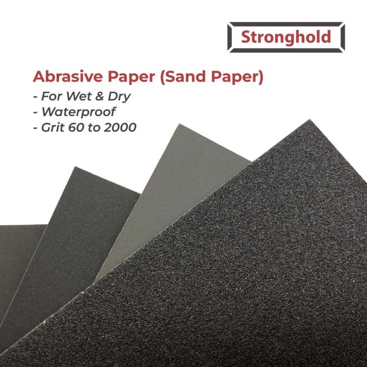 Sand Paper (60 to 2000 Grit/Gaspang) A4 Stronghold Waterproof | Lazada PH