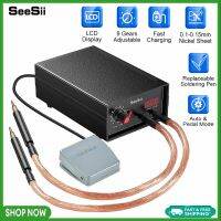 SeeSii เครื่องเชื่อมแบบจุด5000วัตต์แบบ2-In-1เครื่องเชื่อมอัตโนมัติและเหยียบเท้าสองโหมดพกพาเครื่องเชื่อมแบบจุดปรับได้9เครื่องเชื่อมจุดแบตเตอรี่ขนาดเล็กพร้อมแผ่นนิกเกิลและที่ใส่แบตเตอรี่สำหรับไฟสตูดิโอ LED ทำ DIY