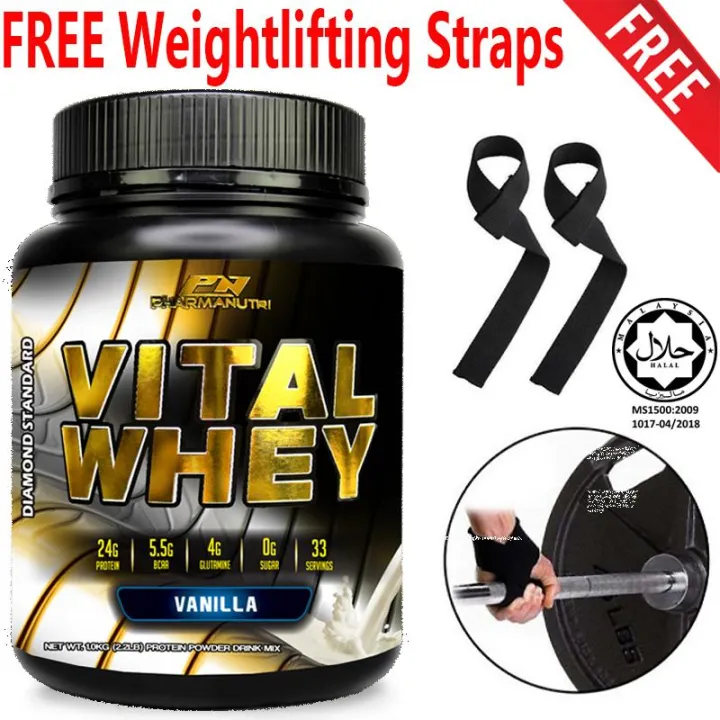Whey Protein Halal Vital Whey (Vanilla) 1kg/2.2lbs, 100 Whey Isolate