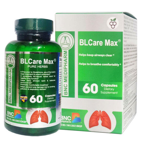 Blcare max, hỗ trợ giảm chất nhầy trong các bệnh đường hô hấp  hộp 60 viên - ảnh sản phẩm 1