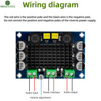 MegaChoice Xh-M542บอร์ดขยายกำลังเสียงระบบดิจิตอลโมดูลบอร์ดเครื่องขยายเสียงดิจิตอล100W 12-26V ชิ้นส่วน Diy