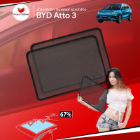 ม่านบังแดดหลังคารถ Groovy Thailand ม่านหลังคา BYD Atto 3 Sunroof (2 pcs)