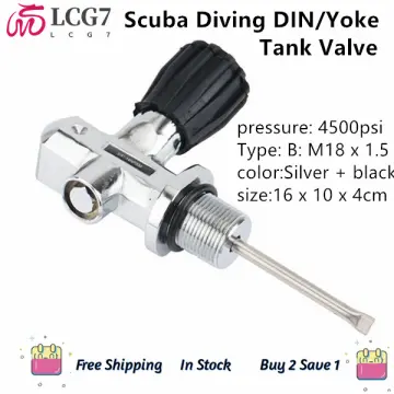 Scuba Tank Fill Yoke with Line Valve and Bleed