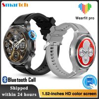 JS19 Men Blue Tooth Call NFC Smart Watch ECG Heart Rate Voice Assistant นาฬิกากีฬาเพลงไร้สายชาร์จผู้หญิง Smartwatch