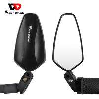 WEST BIKING 1 PC Safety Bike Rear View Mirror Wide Angle MTB Handlebar Mirrors 360°Adjustable Lens Cycling Accessories