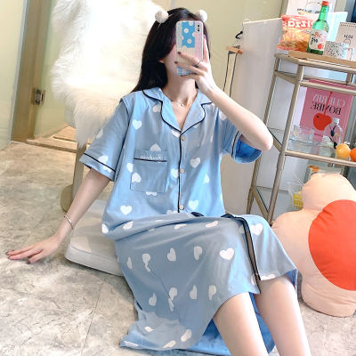 Cotton Maternity Long Sleeve Pajamas Women Nursing Nightwear Pregnant Breastfeeding Pajamas Maternity Nightdress Nursing Pajamas