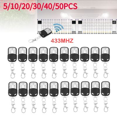 5-50 Pcs 433MHz Remote Control Electronic Gate Garage Door Opener Remote Control Duplicator Learning Code for Gate Garage Door