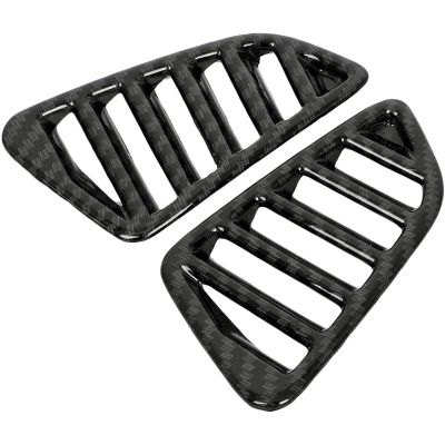 for Navara NP300 2016-2019 Car Carbon Air Conditioning Outlet Vent Frame Cover Trim Sticker Accessories