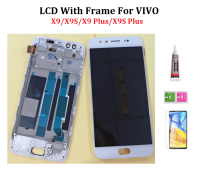 จอแอลซีดีพร้อมกรอบสำหรับ VIVO X9 X9S บวกจอแสดงผล LCD ที่มีขอบหน้าจอสัมผัส