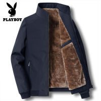 Playboy เสื้อแจ็คเก็ตบุขนแกะสำหรับผู้ชาย,เสื้อโค้ทผ้าฝ้ายบุนวมสำหรับฤดูหนาวเสื้อขนแกะสำหรับวัยกลางคนและผู้สูงอายุปี QUY960