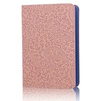 Ladies Cute Lavender Leather Passport Cover Holder Women Thin Fashion Travel Passport Leather Case Card Holders