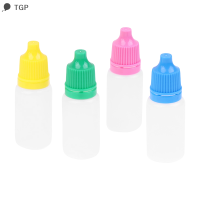 ? TGP 4pcs 10ml มินิพลาสติกโปร่งใสบีบ dripper ขวดอุปกรณ์ครัว