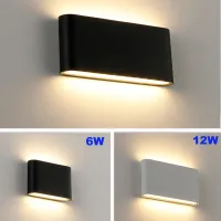 โคมไฟติดผนัง LED โคมไฟในร่มที่ทันสมัยเรียบง่าย sconce 6W 12W ห้องนอนห้องนั่งเล่นข้างเตียงห้องโถงบันไดการตกแต่งบ้าน