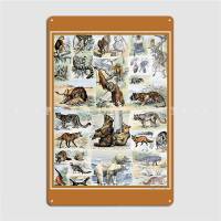 Lupeishop Species Of Mammals Chart Poster Art Adolphe Millot Metal Plaque Poster Cinema Garage Custom Plaques Tin Sign Posters - Educational And Decorative Wall Art For Animal Lovers