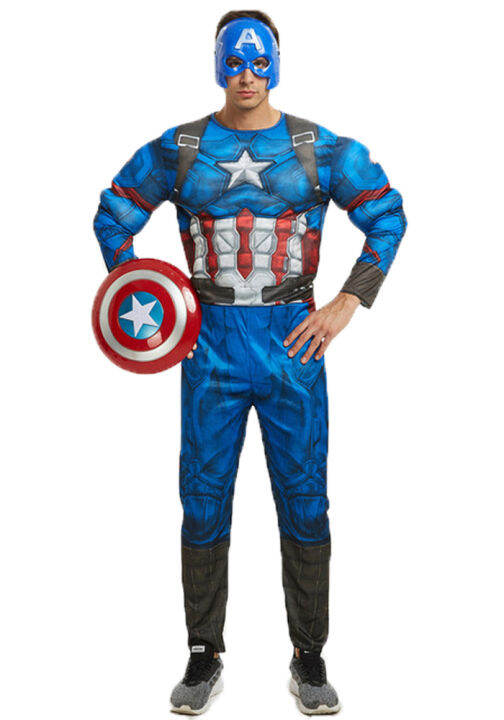 JH 2023 Centimeter Shop Muscle Captain America Costume, Marvel ...