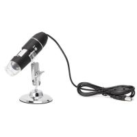 1600x Usb กล้องจุลทรรศน์ดิจิทัล Endoscope 8led แว่นขยายพร้อมขาตั้งโลหะ