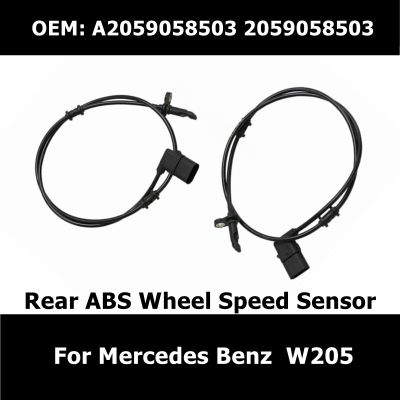 A2059058503 2Pcs Rear ABS Wheel Speed Sensor 2059058503 For Mercedes Benz  W205 A205 C205 C180 C250 Car Essories