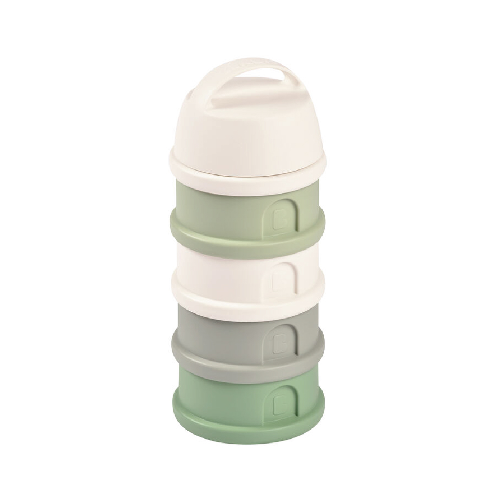 BEABA กระปุกใส่นมผงและอาหารว่าง Formula and Snacks Container 4 compartments  - Sage Green