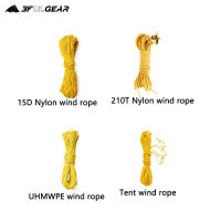 3F UL GEAR 2มม. 20เมตรเส้นผ่านศูนย์กลางสะท้อนแสงเต็นท์แคมป์ Guy Line 6ฟรี Knots Windproof Rope