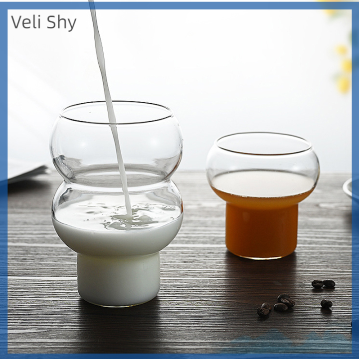 veli-shy-300-500มล-แก้วกาแฟโปร่งใสใช้ในครัวเรือนไวน์วิสกี้โยเกิร์ตของหวาน-sloki-kaca-บ้านแก้วเครื่องดื่มบาร์แก้วค็อกเทลทรงบวบ