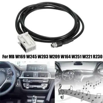Bluetooth Audio Radio Music Adapter AUX in Cable Car Bluetooth 5.0 Audio  Module Stereo Wire Harness 12 Pin for Mercedes W169 W245 W203 W209 W164