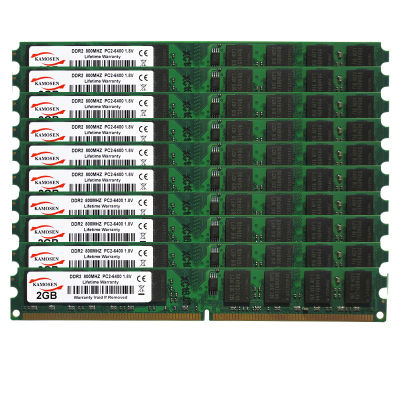 10PCS DDR2 2GB 800mhz Dimm brand new PC2 6400U Desktop 200-pin Memory RAM 1.8V Voltage