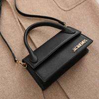 Hot ”2022 New jacquemus-Fashion TREND Solid Leather Hardware LOGO Portable Shoulder Bag oblique stra. ddle bags