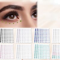 Glitter Diamond Eyeliner Eyeshadow Makeup Rhinestone Stickers Face Jewelry Eyes Stage Party Decoration Crystal Tattoo Stickers Stickers