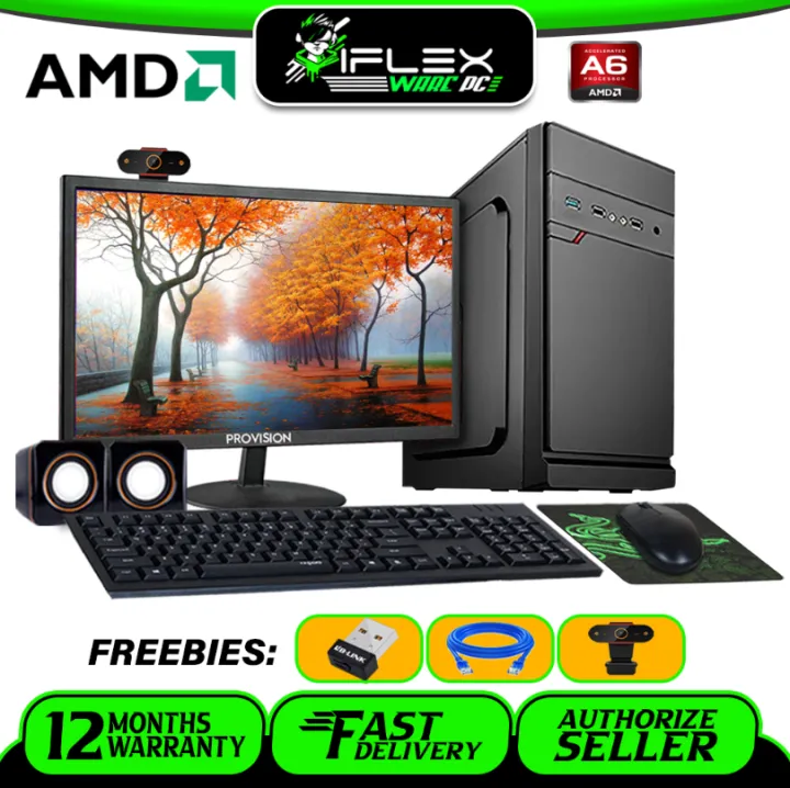 COD][Installment] AMD Desktop Package A6 Processor 4GB/8GB RAM Optional  Storage and Widescreen Monitors with lot of Freebies for Online Class, Office  Work and Mid Gaming | Lazada PH