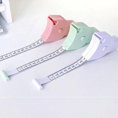 【CW】Automatic Retractable Metric Tape For Body Measuring Tape Sewing Film For Body Waist Chest Legs Measuring Tools 150Cm60Inch Tape