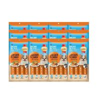 SmartHeart Creamy Dog Treats Dog Treats Chicken and Carrot 15gx4 sachets (12 packs)  ครีมมี่  ขนมสุนัข ด็อก ทรีทส์ ไก่และแครอท 15กรัมx4ซอง(12แพค)