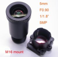 Star Light F0.90 aparture 5mm Lens 5MP 1/1.8 format for image sensor IMX327IMX307IMX290IMX291 camera PCB board module F0.9