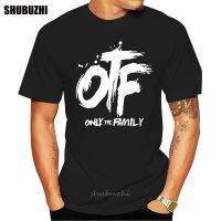 Men Black T-Shirts Fashion Adult Tees Cotton Tops O-neck with Lil Durk Otf Pattern Printed  B2XR