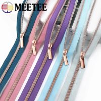 4Meters 5# RoseGold Plastic Coil Zippers for Nylon Zipper Tape Bag Clothes Coat Closure Decor Zip DIY Garment Sewing Accessories Door Hardware Locks F