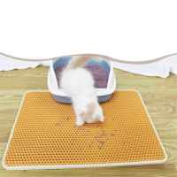 Cat Litter Mat Waterproof Double EVA Layer Non-slip Foldable Kitten Sand Pads Layer Litter Box Cleaning House Cats Toilet