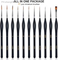 11 Pcs Paint Brushes Set for Watercolor Acrylic Oil Gouache Professional Nail Artists Detail Fine Tools Drawing Art Supplies