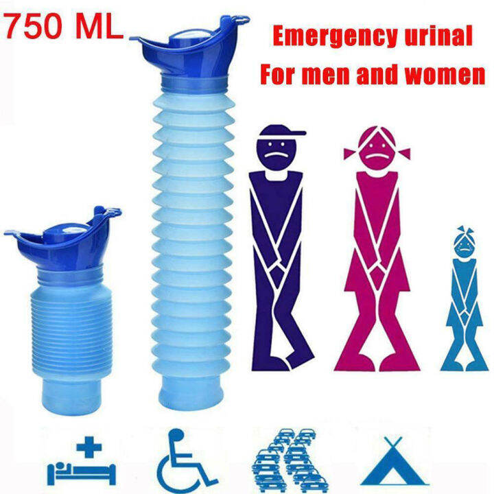 LIANGYAOKU Male and Female Emergency Foldable Urinal Bottle Urinal Pee Funnel Urine Bag Portable