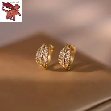 Gold & Black Pure Gold Earring | Sakhi Fashions – sakhifashions