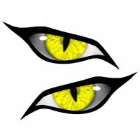 【CC】 Car Stickers for Evil Eyes RV Motorcycle Occlusion Scratch Windshield Anime Decal STICKER Products