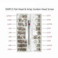 500ชิ้น18ชนิดแบน Countersunk หัวกลม1.2/1.4/2.0มม. กรอบแว่นตาโน้ตบุ๊คสกรูทุกชุดสกรูนาฬิกาขนาดเล็ก