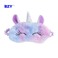 Bzy น่ารักตุ๊กตายูนิคอร์นนอนหน้ากากตาเชดปกปิดตาของขวัญสไตล์