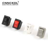 10 Pcs/lot KCD11 2 Pin 10x15mm Mini Push Button Switch SPST 3A 250V AC Snap-in On/Off Boat Rocker Switch 1Black Red White Gray