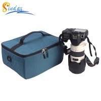 ✈ DSLR Camera Insert Bag Multi-Functional Waterproof Camera lens Organizer Case for Nikon for Canon Backpack Protective Insert Bag