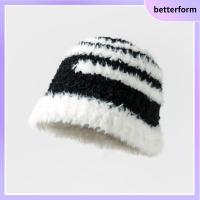 BETTERFORM อบอุ่นและอบอุ่น หมวกชาวประมงตุ๊กตาอบอุ่นของผู้หญิง โพลีเอสเตอร์ การป้องกันความเย็น หมวกแฟชั่นมินิมอลกลางแจ้ง ใช้งานได้จริง ระบายอากาศได้ระบายอากาศ หมวกฤดูหนาวหมวก