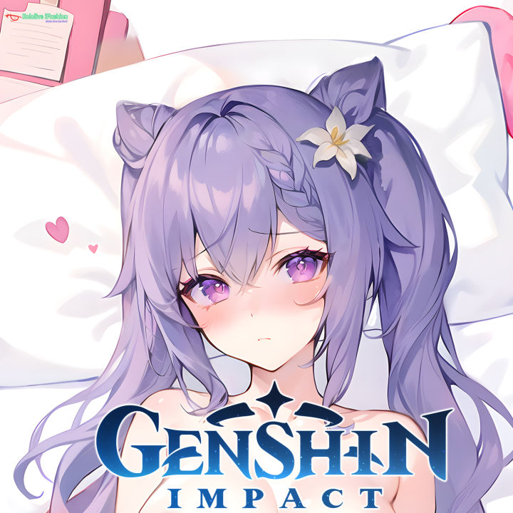 Mới Keqing ☆ Genshin Impact Maid Outfit Body Pillow Case Vỏ gối Vỏ gối Nhật  Bản 2WT 