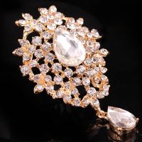 【YP】 Foreign trade high-end European and big-name alloy rhinestone retro palace baroque cross-border explosive accessories womens diamond brooch