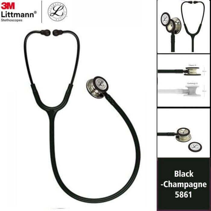 Littmann Classic Iii Stethoscope Black Champagne 5861 Lazada Indonesia 8345