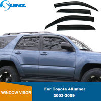 หน้าต่างด้านข้าง Visor สำหรับโตโยต้า4Runner 2003 2004 2005 2006 2007 2008 2009ประตู Visor Weathershield สภาพอากาศโล่อาทิตย์ฝนยาม