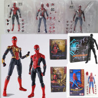 SHFiguarts Action Figure Mafex Spider Man PS4 Action Figure ของเล่น Homecoming No Way ตุ๊กตาคริสต์มาสของขวัญเด็ก